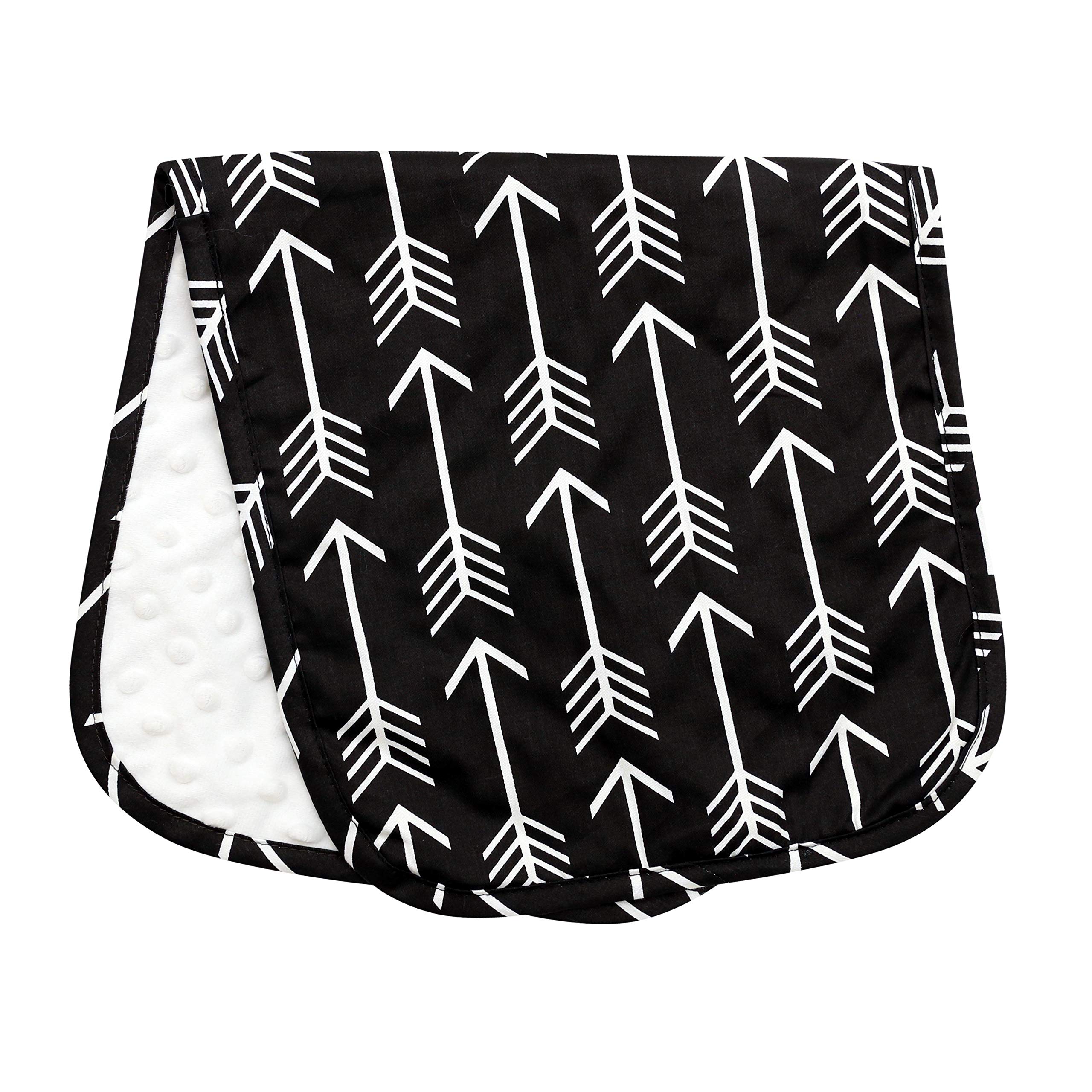 Soft Cotton Minky Baby Burp Cloths for Boys & Girls - Absorbent Woodland Nursery Decor (Buffalo Plaid Woodland Collection) - Perfect for Feeding, Burping & Spit-Up Protection