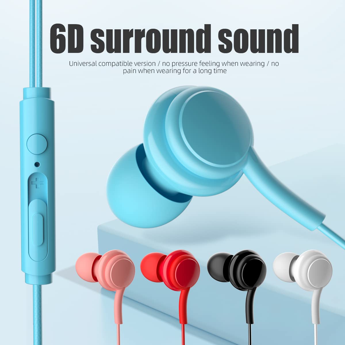 Premium Noise-Isolating Headphones with Built-in Mic & 3.5mm Jack - 5 Pack for Gaming, Music, Work, Office, Travel & Online Meetings - Crystal Clear Sound & Comfortable Over-Ear Design