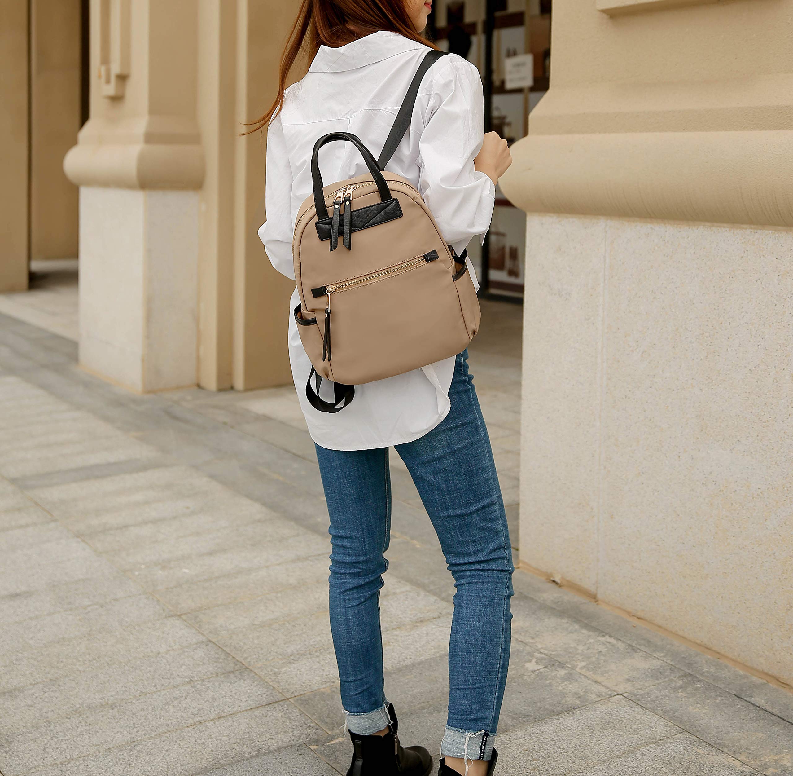Waterproof Nylon Travel Backpack for Women - Lightweight Durable Carry-On Purse by Mia K - Perfect for Hiking, Commuting & Weekend Getaways