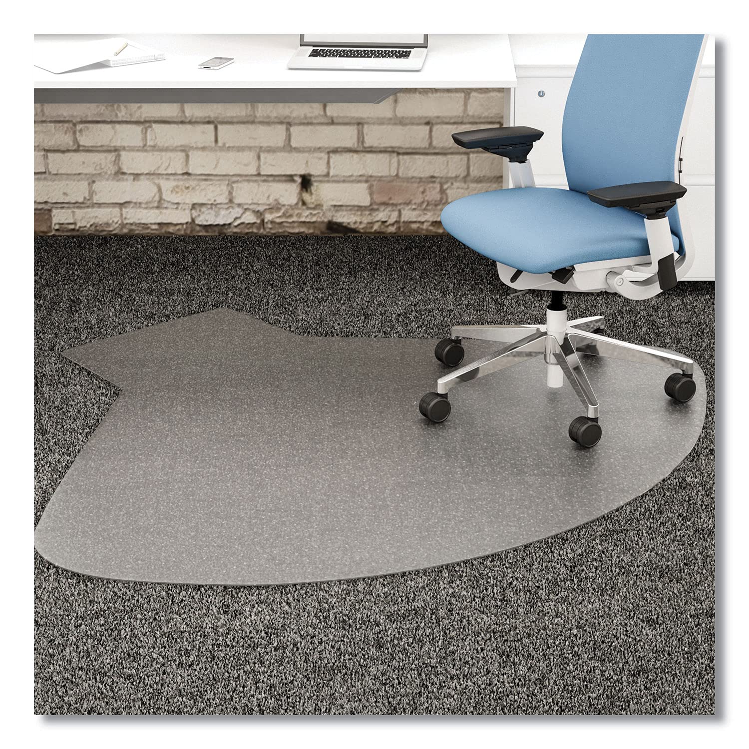 Deflecto Supermat Heavy Duty Chair Mat for Medium Pile Carpet - 60