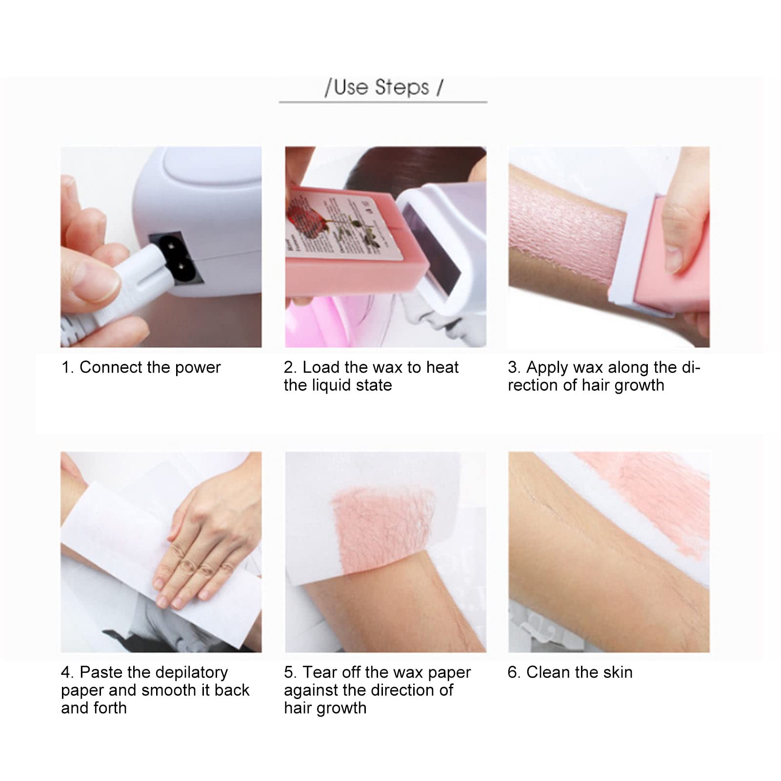 Professional Double Depilatory Wax Warmer Machine - Portable Hair Removal Heater for Legs, Armpits & Bikini Line with Adjustable Temperature & Non-Slip Base - Perfect for Home Salon & DIY Waxing