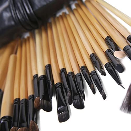 KAYI 24-Piece Professional Makeup Brush Set - Ultra Soft Foundation, Powder & Blush Brushes with Travel Pouch | Perfect for Makeup Artists, Beginners & On-The-Go Beauty