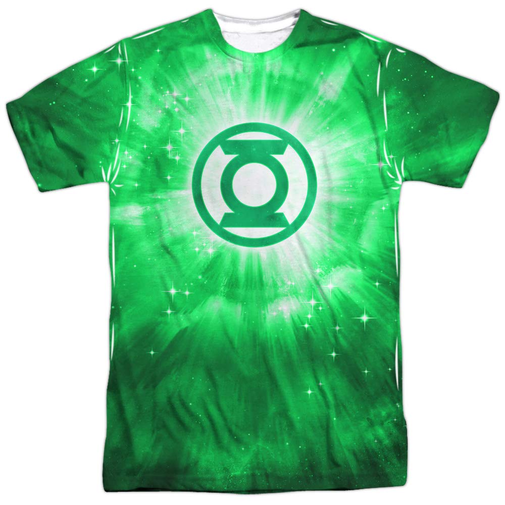 Green Lantern Logo All-Over Print Sports T-Shirt for Men & Women - Breathable Performance Fabric for Gym, Running & Casual Wear - Small Size