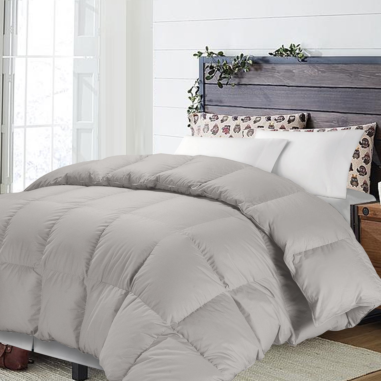 Premium NTBAY Eiderdown Duvet - Ultra Soft & Hypoallergenic Goose Down Comforter for All Seasons | Perfect for Bedroom, Guest Room & Hotel Use