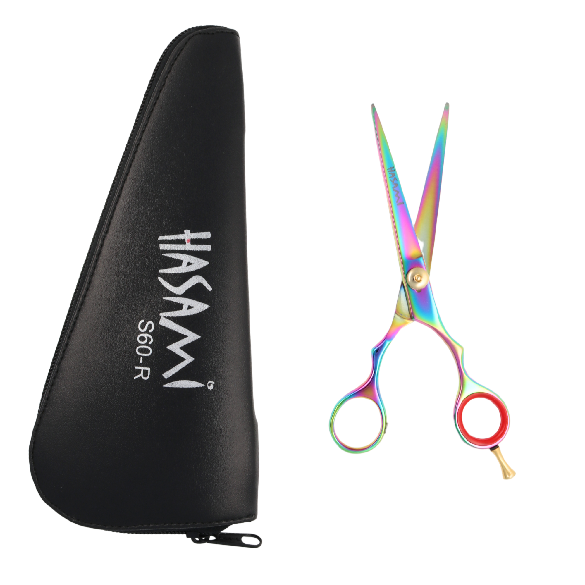 Professional 6 Inch Hair Cutting Scissors - Titanium Coated Right-Handed S60R Model for Salon & Home Hair Styling