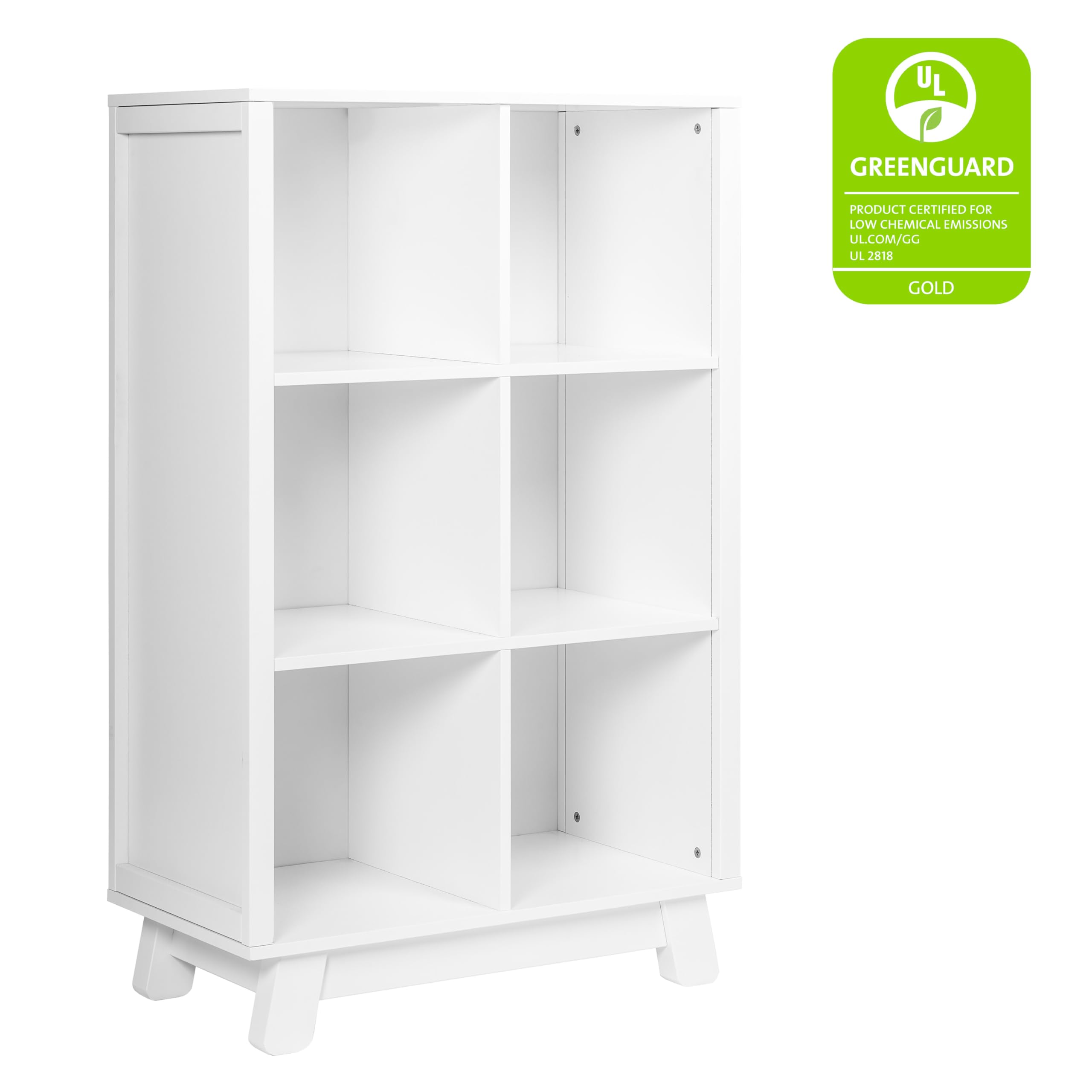 Babyletto Hudson Cubby Bookcase - White Nursery Bookshelf for Baby & Kids Room Organization - Perfect for Storing Books, Toys & Decor in Modern Children's Spaces