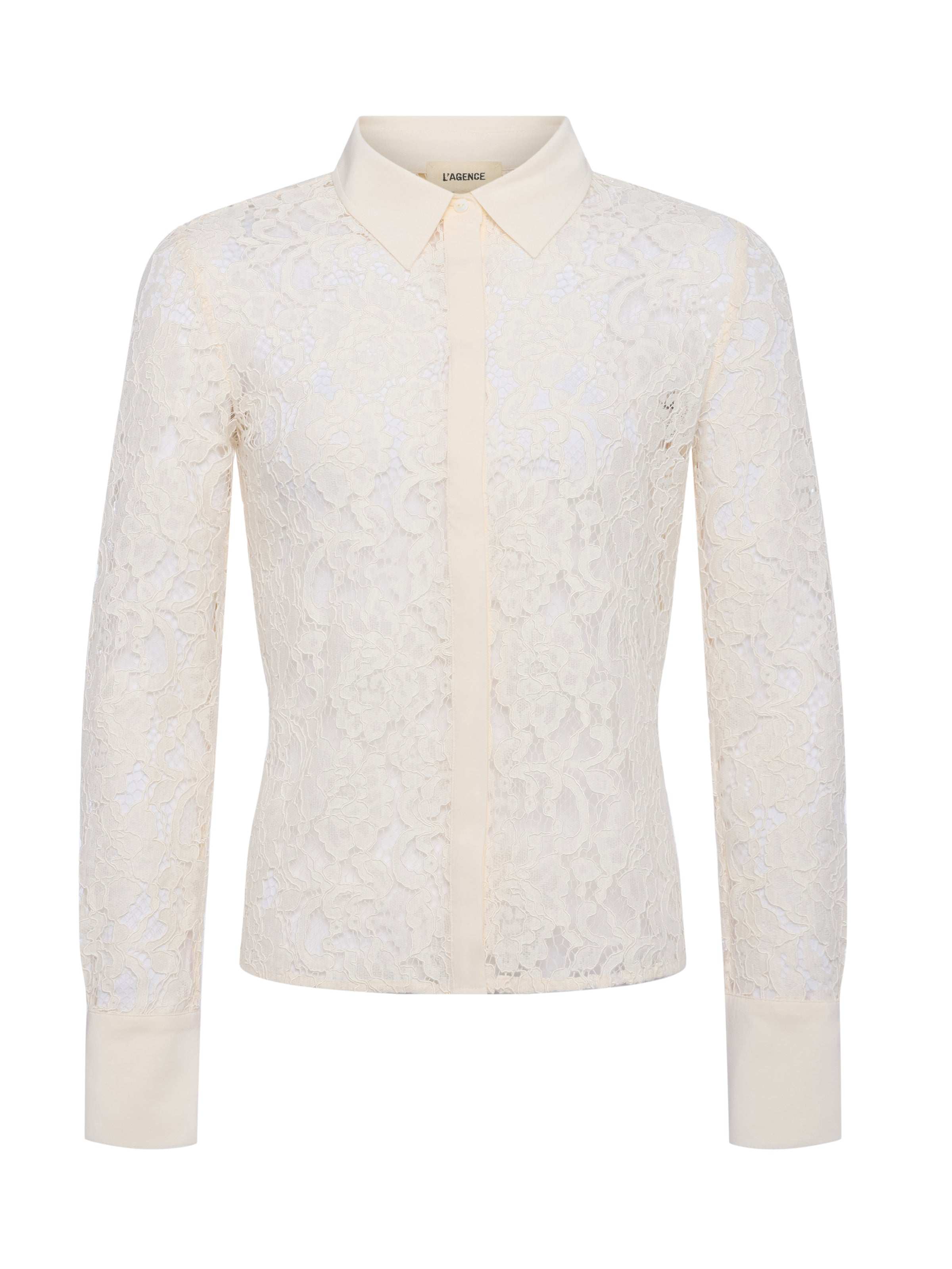 Maia Lace Blouse Women's Elegant Floral Embroidered Tops for Party, Wedding & Office Wear
