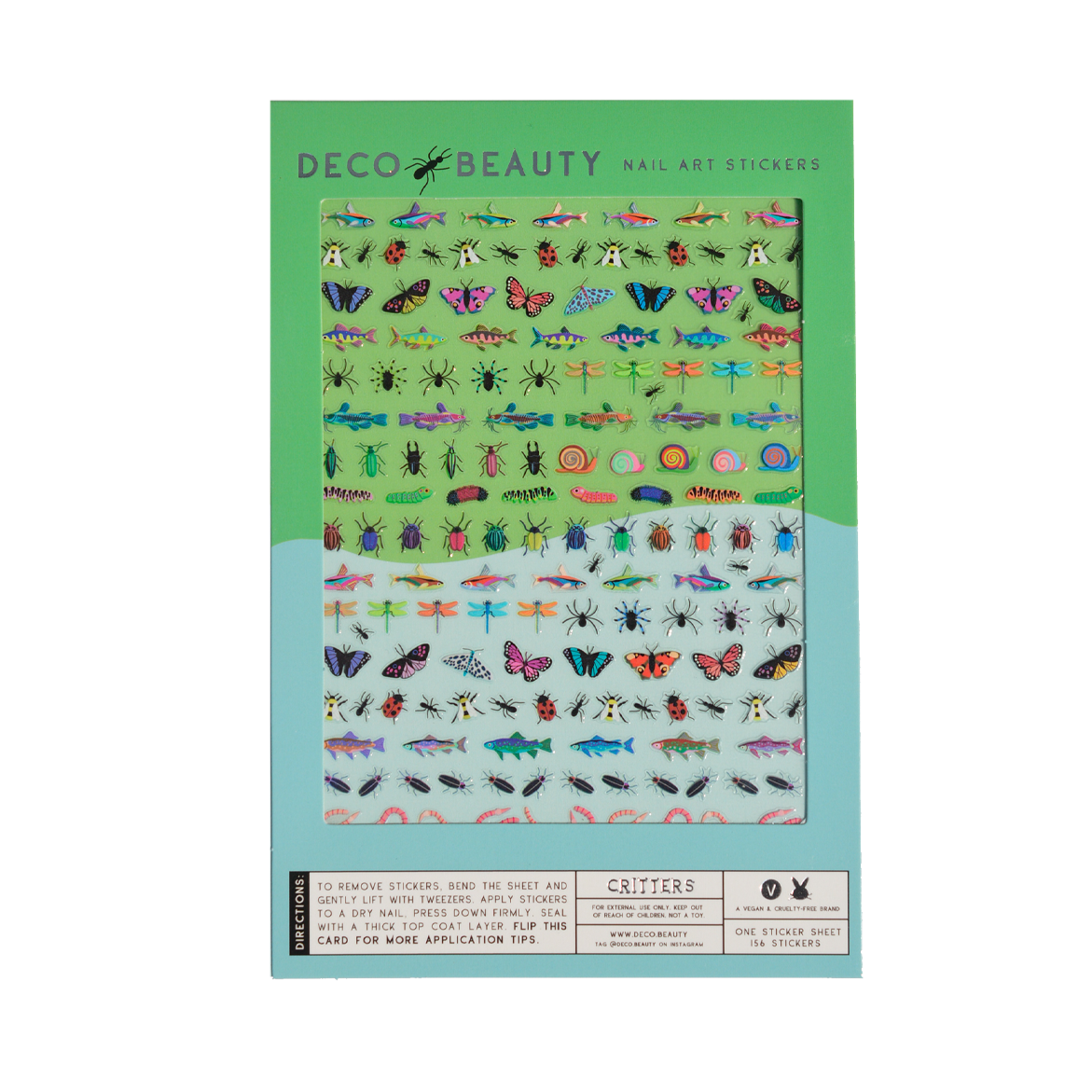 Cute Animal Nail Art Stickers - Waterproof DIY Nail Decals for Girls & Women - Perfect for Parties, Holidays & Everyday Nail Designs
