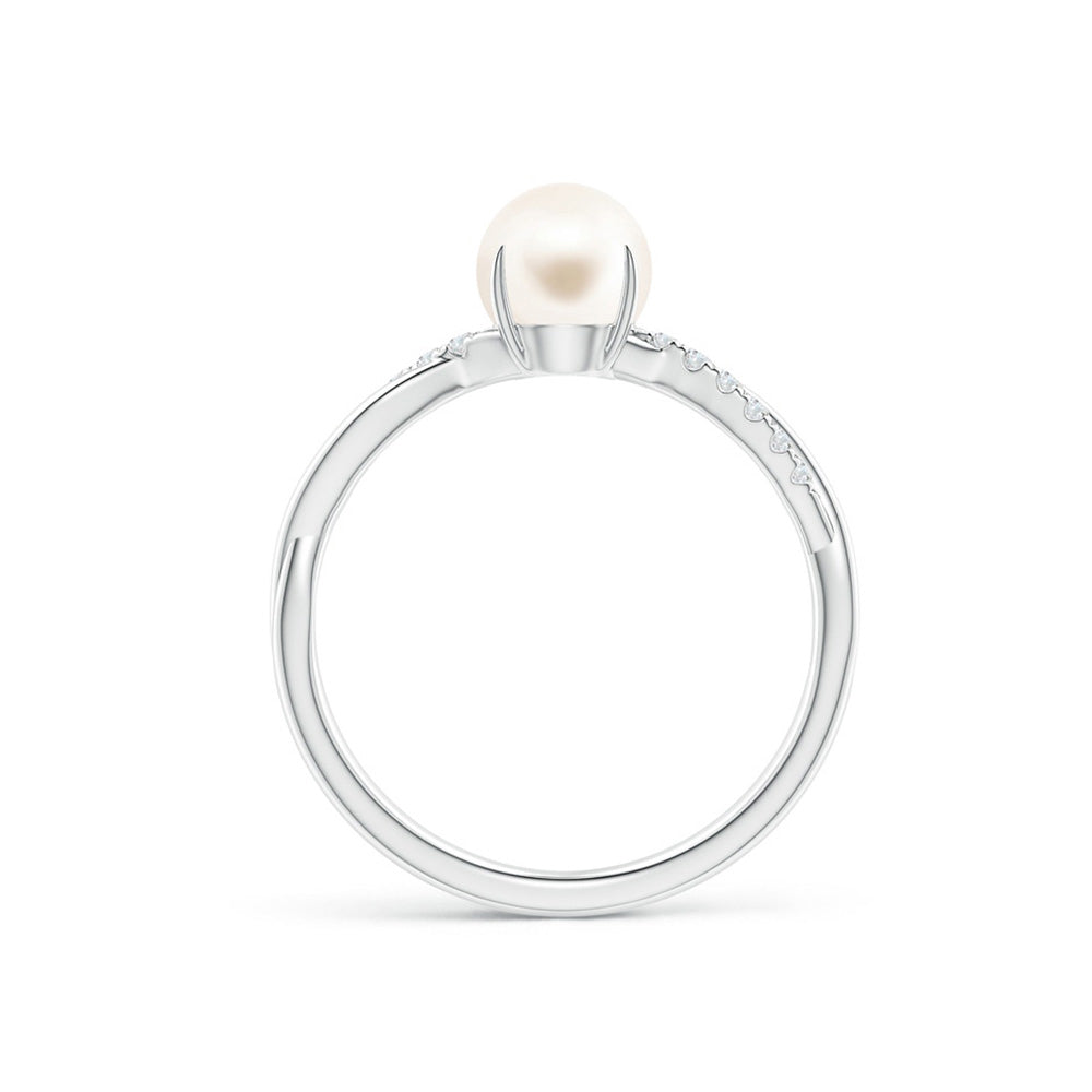 8mm Freshwater Cultured Pearl Pendant & Ring Set - Elegant Jewelry Gift for Women, Perfect for Weddings, Anniversaries & Special Occasions