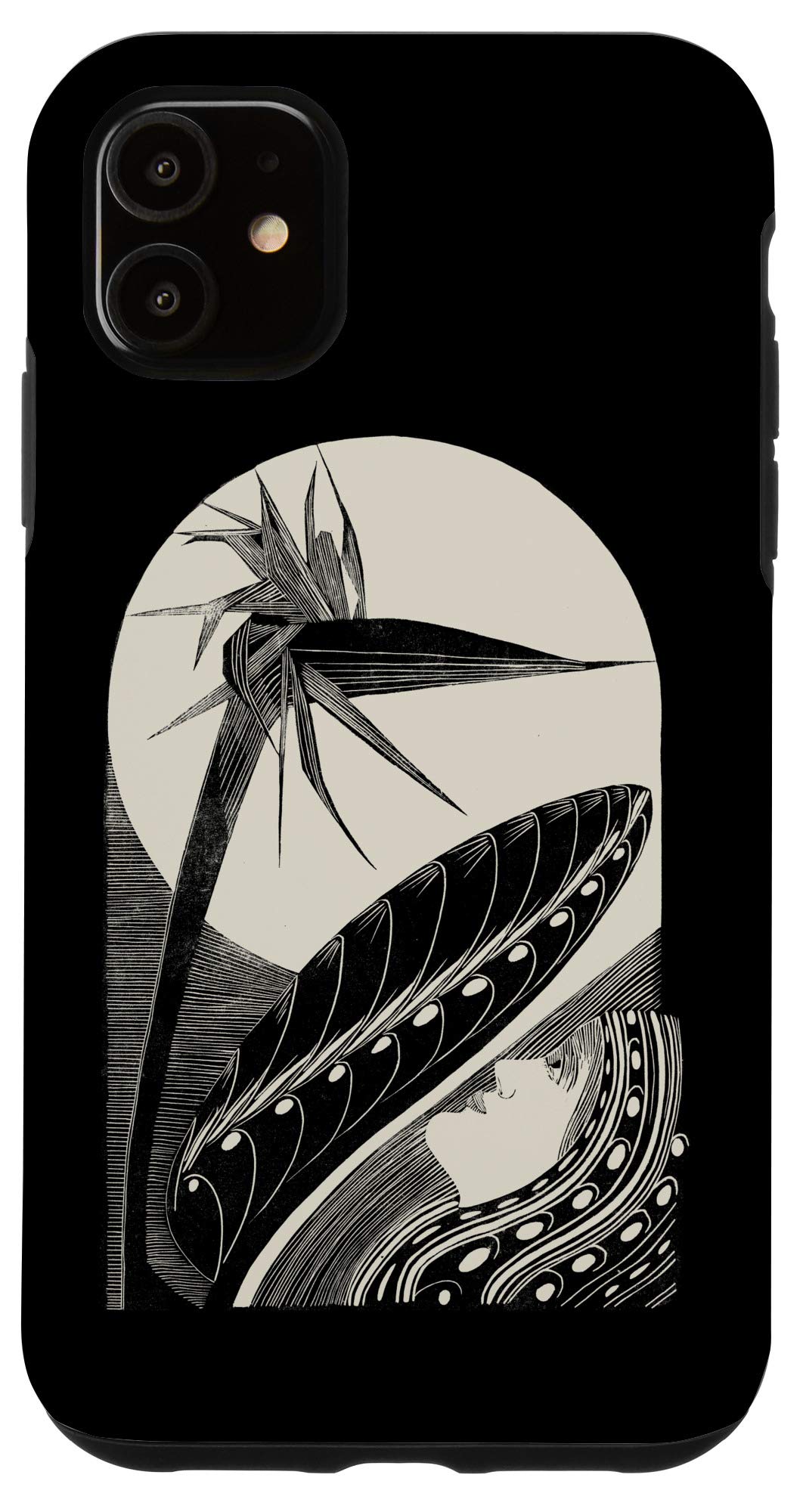 iPhone 11 Case with Strelitzia Exotic Plants Design - Premium Bird of Paradise Flower Botanical Phone Cover for Women & Men - Perfect for Travel, Beach & Tropical Vacation Accessories