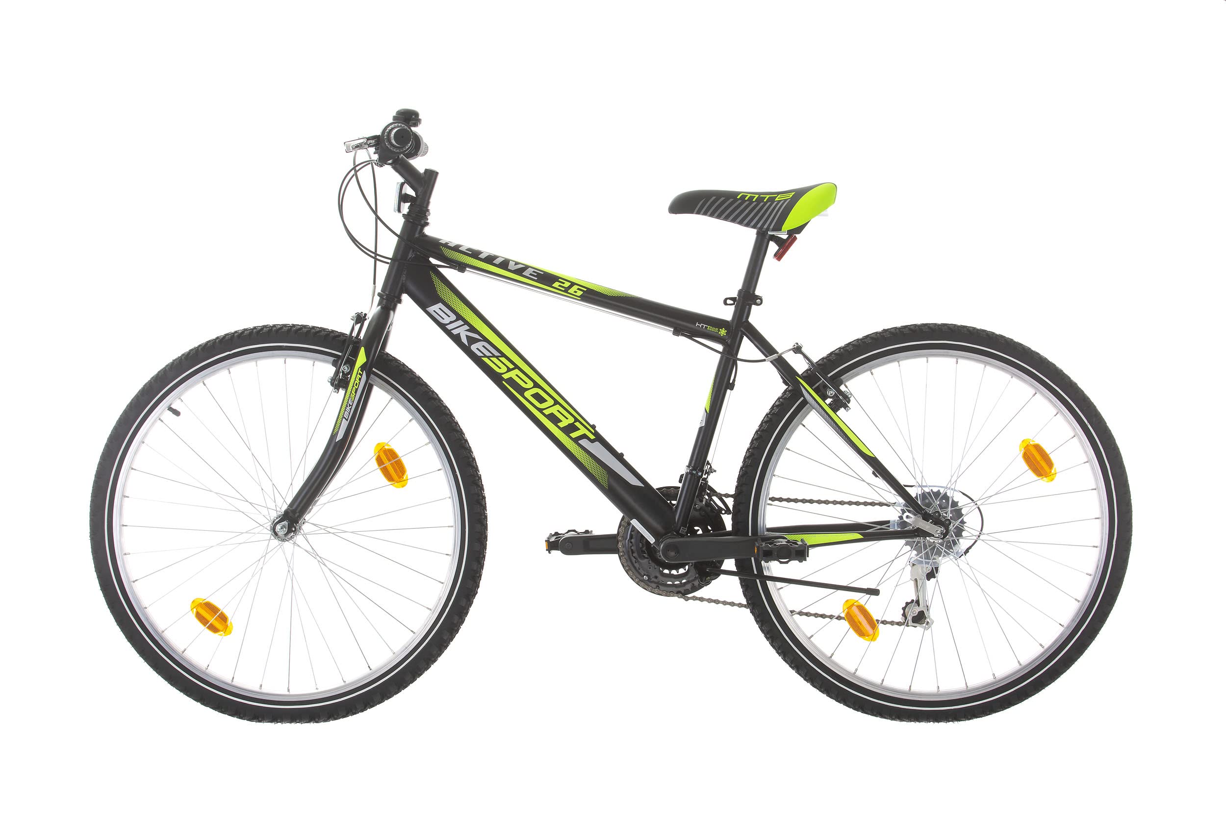Bikesport Active 26 Inch 18-Speed Mountain Bike for Men & Boys - Ideal for Heights 155-170cm | Perfect for Trail Riding, Commuting & Outdoor Adventures