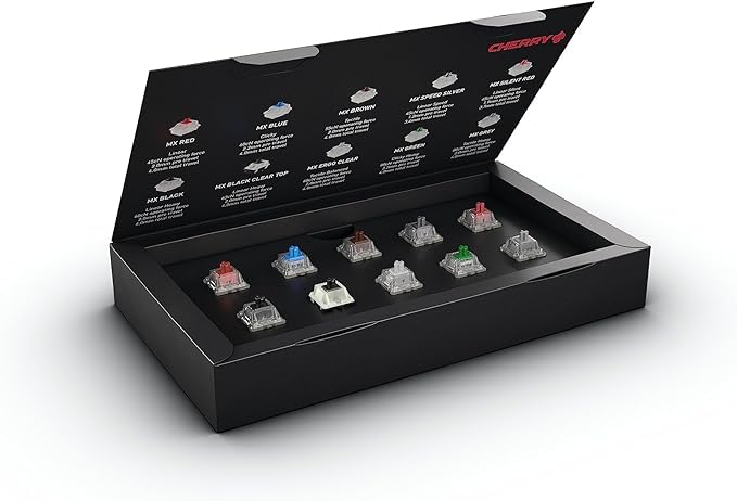 Cherry MX Switch Experience Box - 10-Pack Mechanical Keyboard Switches for DIY, Hot Swap & Gaming Keyboards | Official Cherry MX Switches for Typing, Gaming & Custom Builds