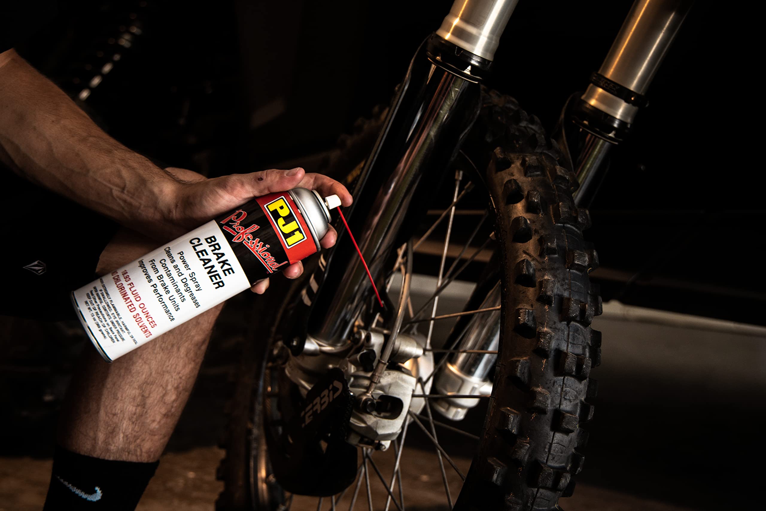 PJ1 40-2 Professional Brake Cleaner - 13oz Fast-Acting Formula for Brake Dust & Grease Removal - Ideal for Automotive, Motorcycle & Bike Maintenance