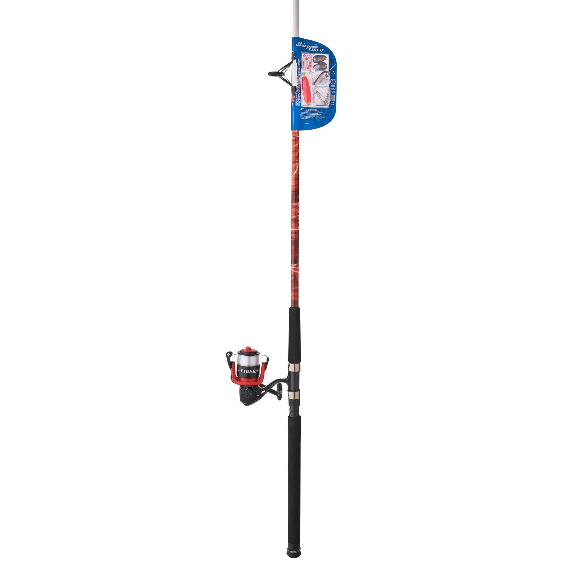 Tiger® Spinning Catfish Fishing Rod and Reel Combo - Mossy Oak Camouflage - Perfect for Freshwater Fishing and Outdoor Adventures