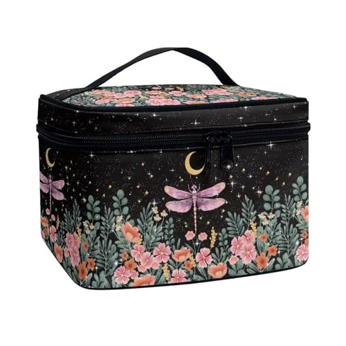 Dragonfly Floral Moon