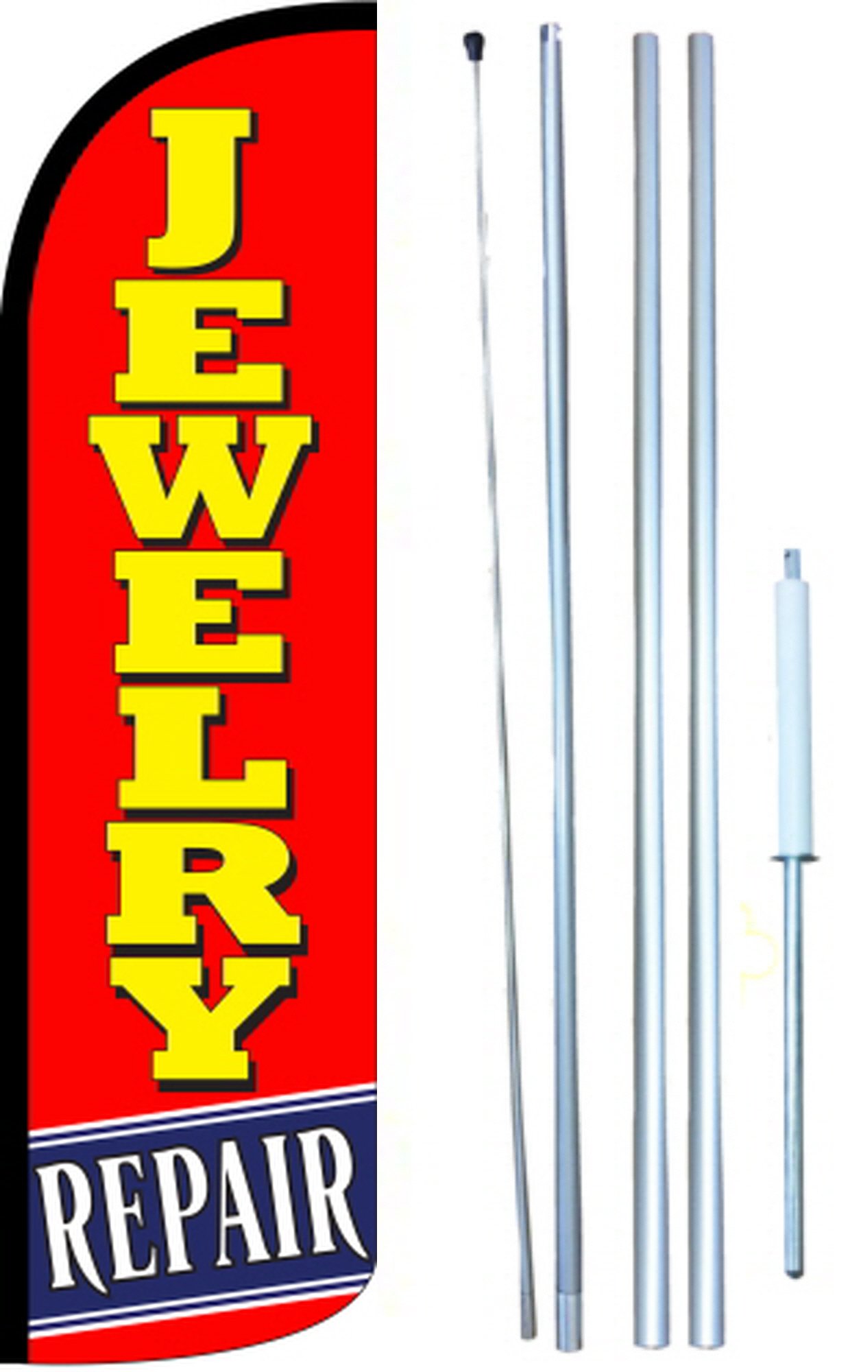 Professional Jewelry Repair Swooper Windless Flag Kit - Full Sleeve Flag for Jewelry Making & Crafting | Perfect for Jewelers, DIY Enthusiasts & Home Craft Projects