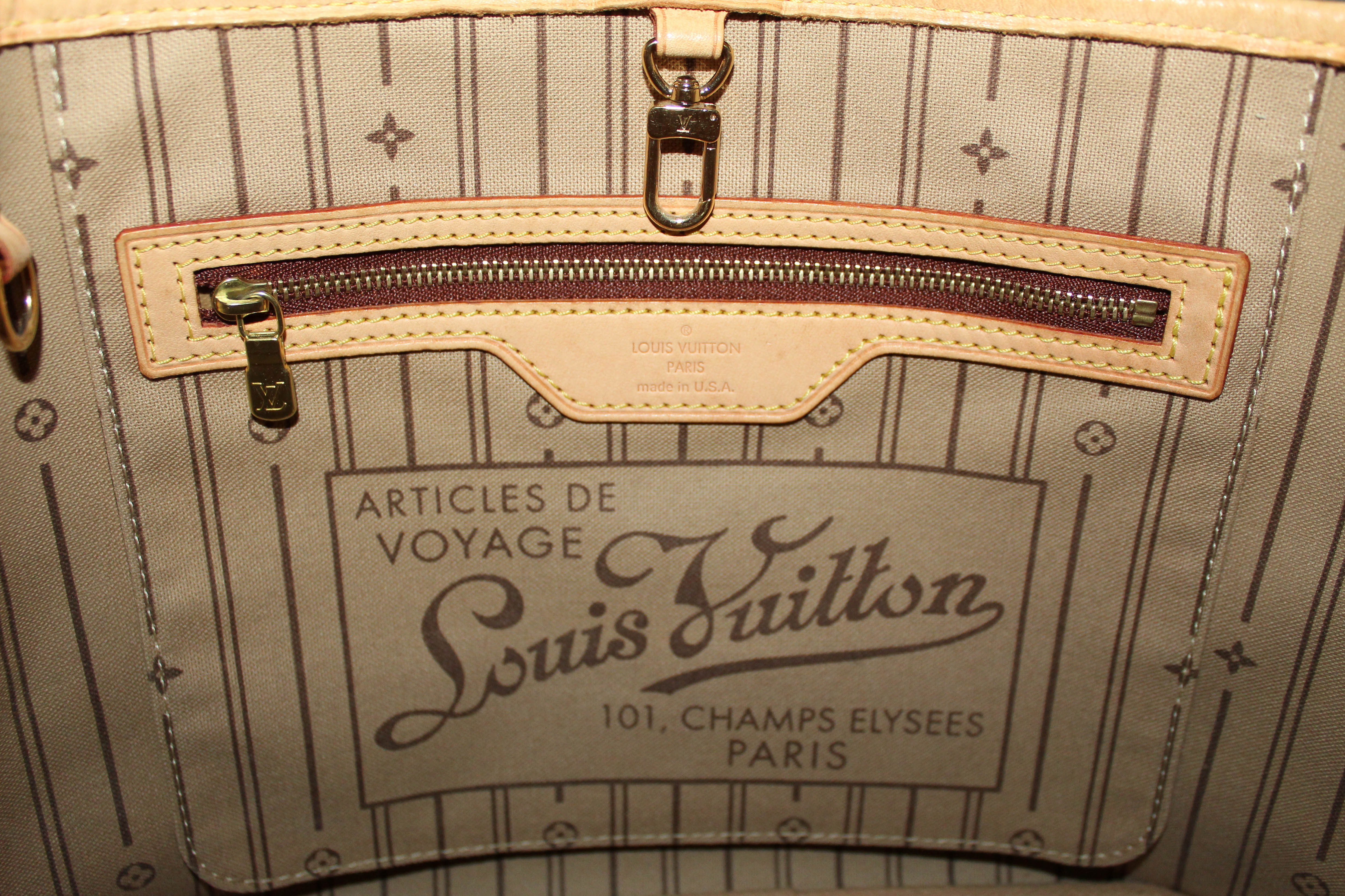 Authentic Louis Vuitton Monogram Neverfull PM Tote Bag - Luxury Designer Handbag for Women, Perfect for Work, Travel & Everyday Use