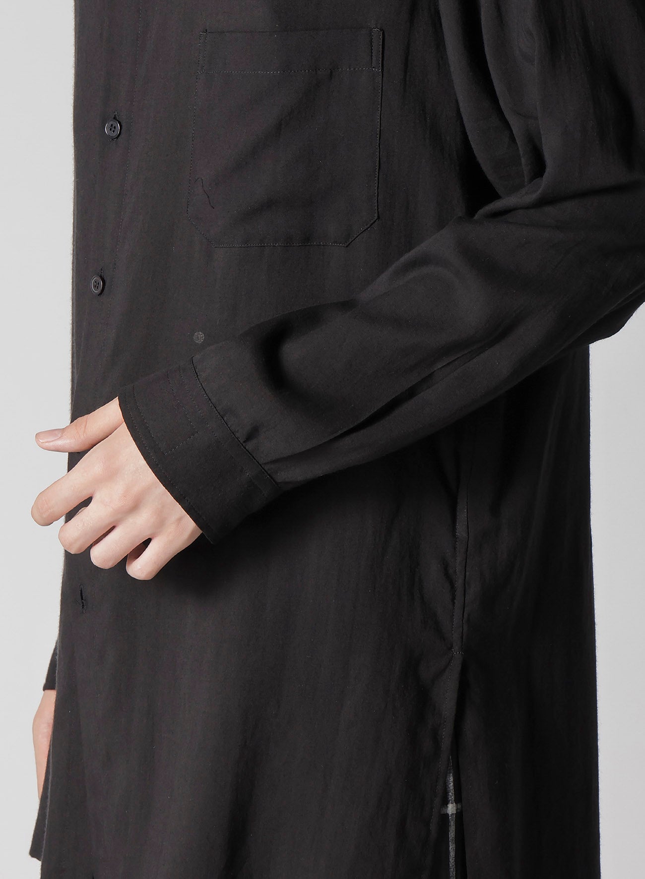 CM Cellulose Lawn Tab Collar Blouse - Women's Lightweight Summer Top for Office & Casual Wear