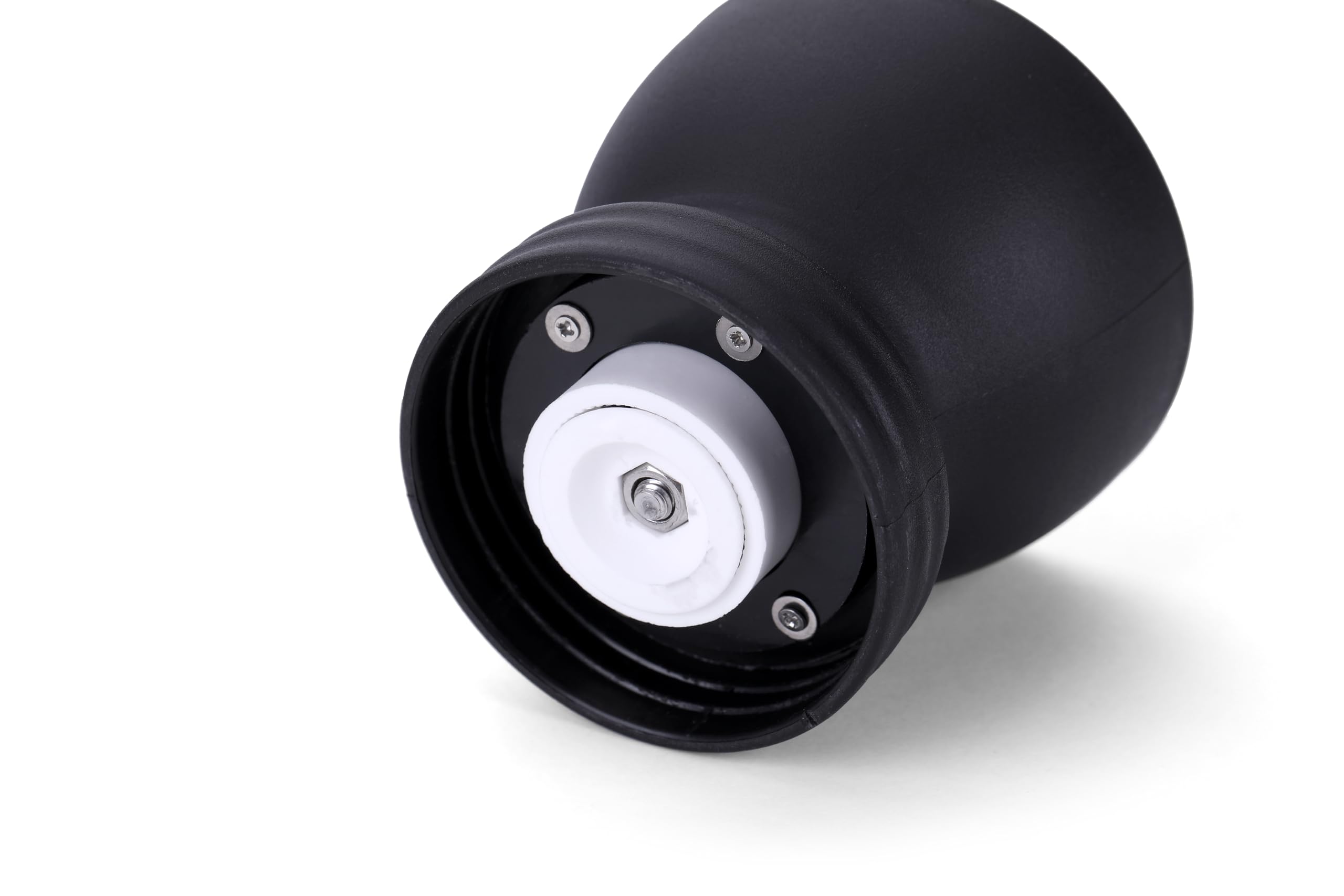 Premium Manual Coffee Grinder with Adjustable Settings - Portable Conical Burr Mill for Espresso, French Press & Pour Over - Perfect for Home, Office, Camping & Travel - Black with Visual Powder Bin - Ideal for Coffee Enthusiasts & Outdoor Adventures