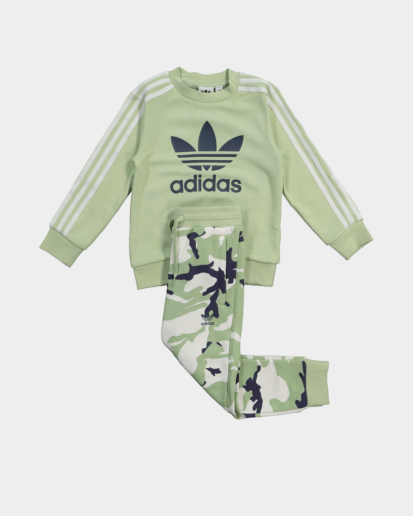 Adidas Kids' Camo Print Crew Neck T-Shirt & Shorts Set - Comfortable Athletic Outfit for Boys & Girls - Perfect for School, Sports & Playtime