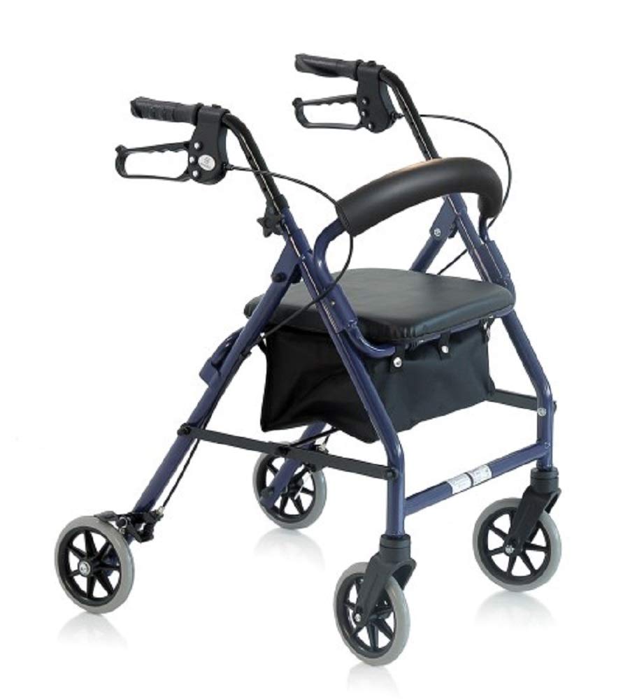 Lightweight Aluminum Mini Rollator Walker - RP513 | Compact & Portable Mobility Aid for Seniors & Adults | Perfect for Indoor & Outdoor Use