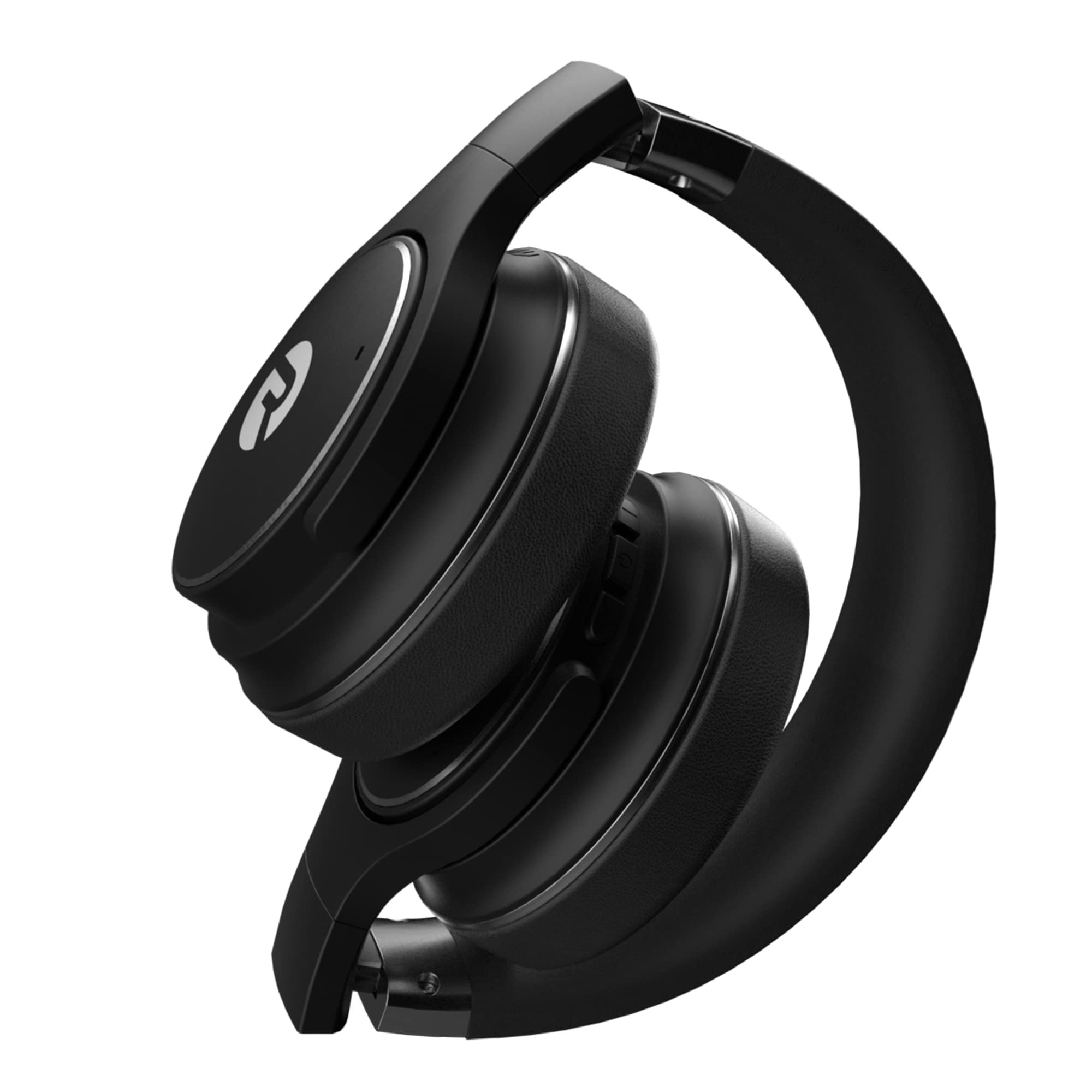 Raycon The Everyday Wireless Bluetooth Over-Ear Headphones with Active Noise Cancelling, Awareness Mode, Built-in Mic, IPX4 Water Resistance, 40H Battery Life - Perfect for Travel, Work & Gym (Black)