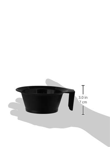 Professional Hair Coloring Kit - Black Plastic Dye Brush & Mixing Bowl (200ml) for At-Home Hair Dyeing | Includes 1 Brush | Perfect for DIY Salon Treatments & Root Touch-Ups