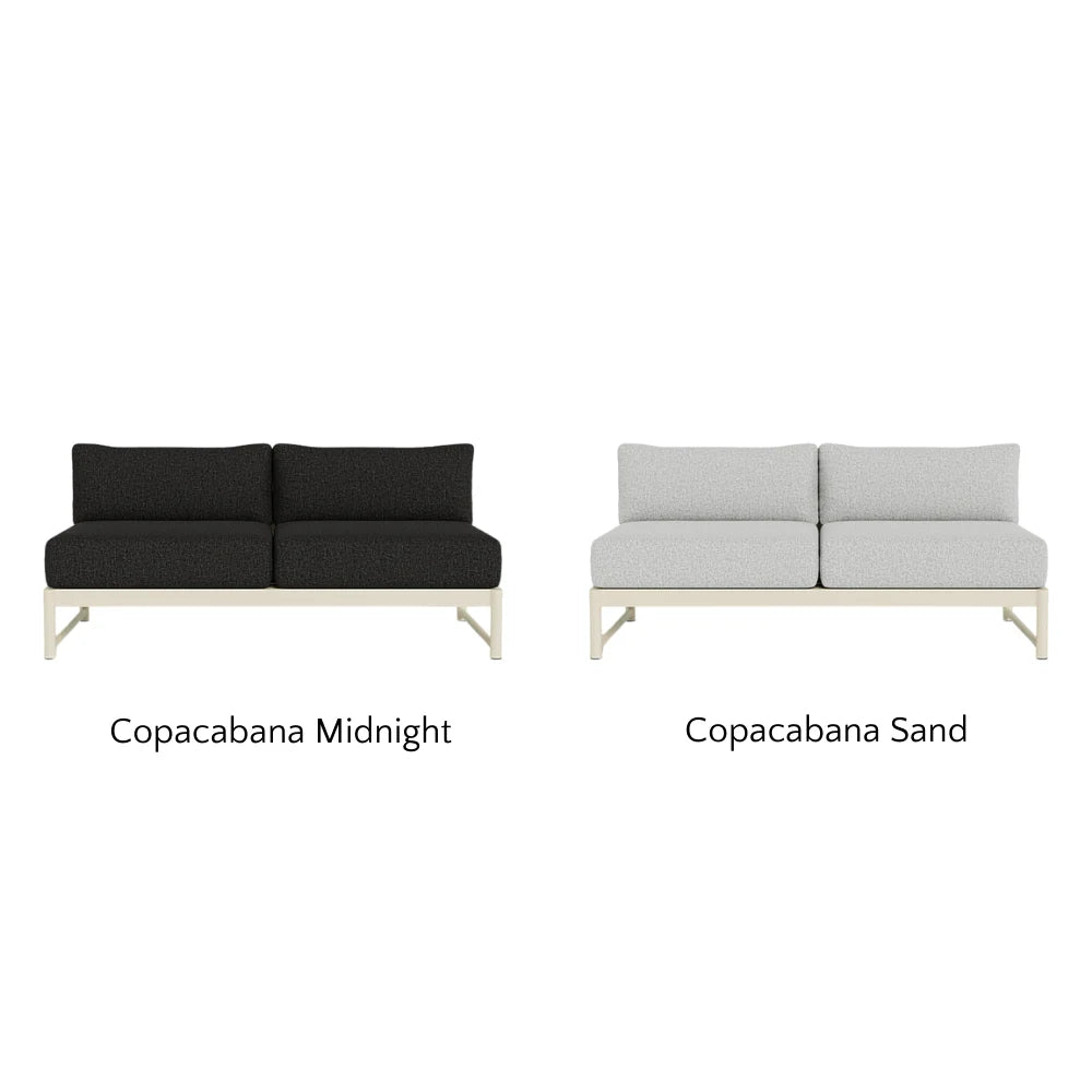 Breeze XL Outdoor 2-Seat Armless Sofa - Waterproof Patio Furniture for Garden, Poolside & Balcony Relaxation