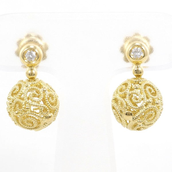 18K Yellow Gold Diamond Stud Earrings for Women - Luxury Fine Jewelry Gift for Her - Perfect for Weddings, Anniversaries & Special Occasions