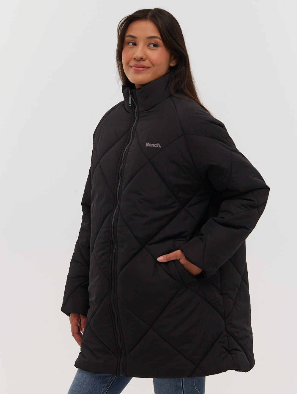 Yarah Oversized Diamond Quilted Puffer Coat for Women - Winter Warm Jacket with Hood, Fashionable Outerwear for Cold Weather, Perfect for Snow Days and Outdoor Activities