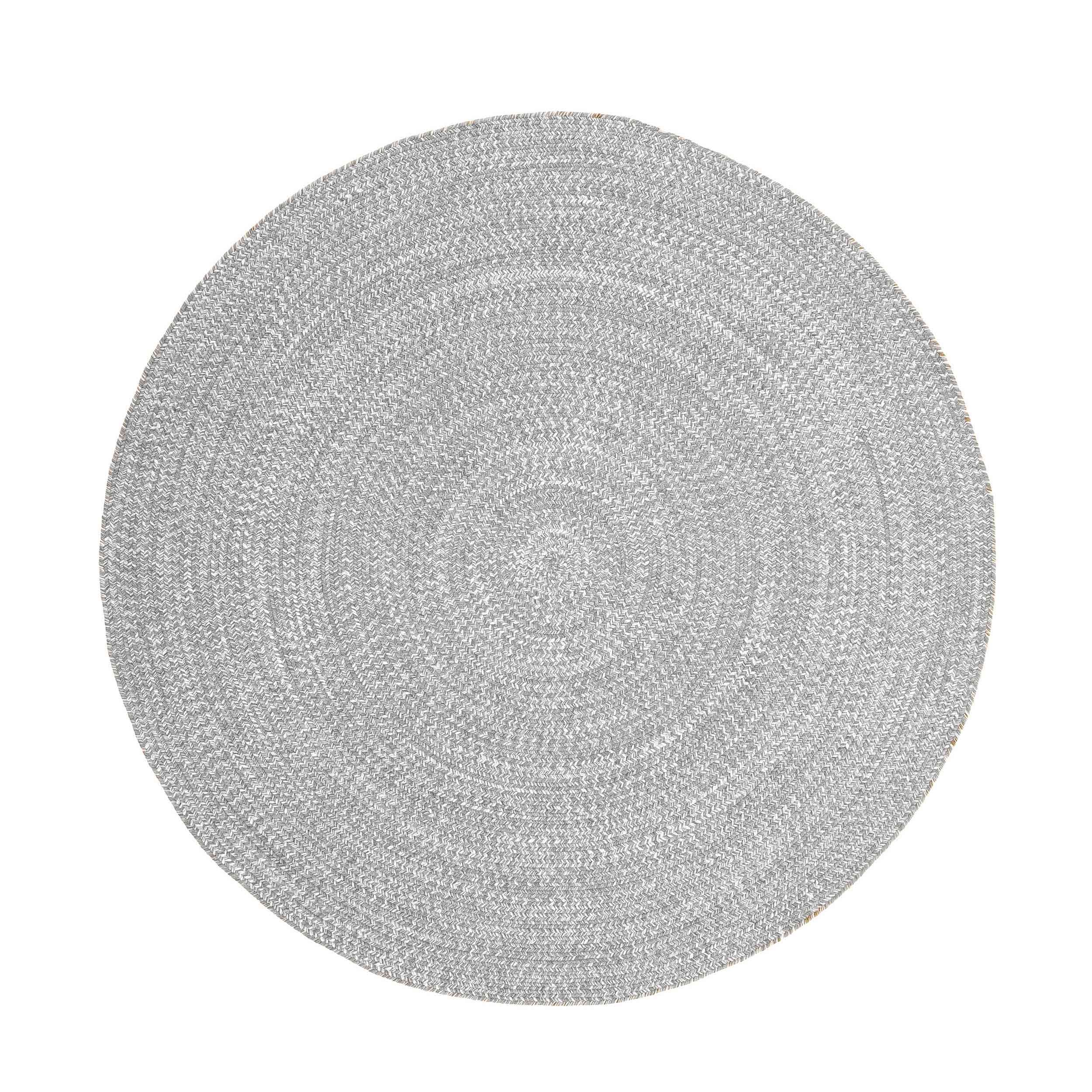 Reversible Braided Area Rug - 2-Tone Indoor/Outdoor Rug for Living Room, Bedroom, Patio & Deck - Non-Slip Durable Floor Mat for Home Decor