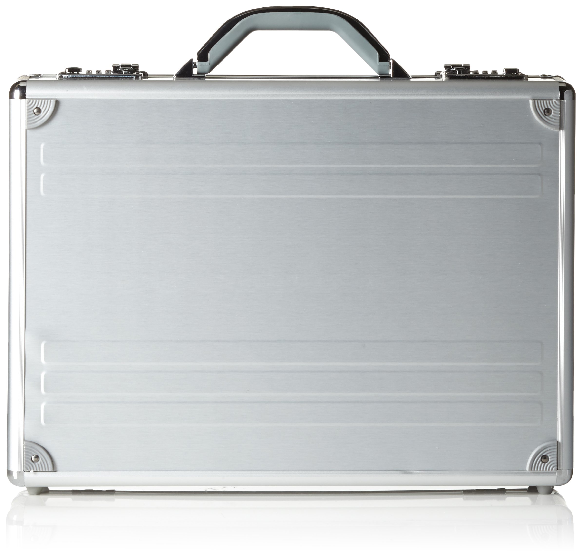 Alumaxx Kronos Padded Aluminum Laptop Briefcase - Silver Business Attache Case for 15.6 Inch Notebook | Perfect for Office, Travel & Professional Meetings