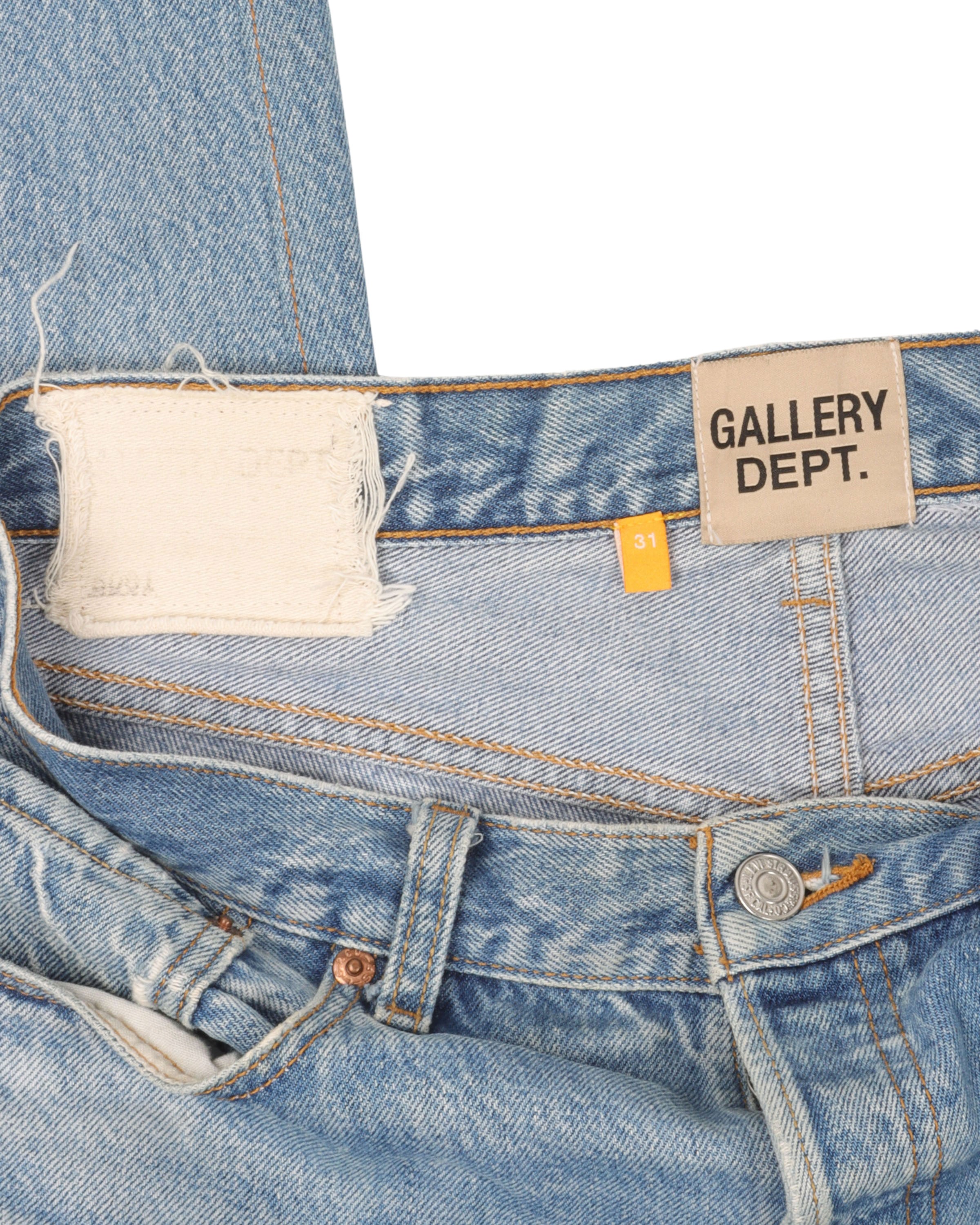 Gallery Dept 5001 High Waist Distressed Denim Jeans for Women - Vintage Style Ripped Boyfriend Jeans | Perfect for Casual Wear, Street Style & Night Out