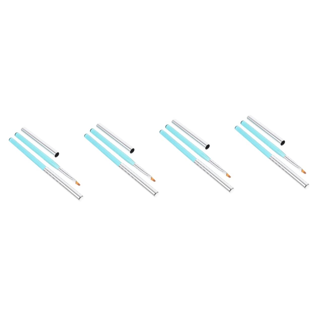 Lurrose 8-Piece Nail Clean Up Brush Set - Professional Nail Art Painting & Cleaning Brushes for Salon & Home Use - Perfect for Nail Design, Polish Correction & Manicure Accessories