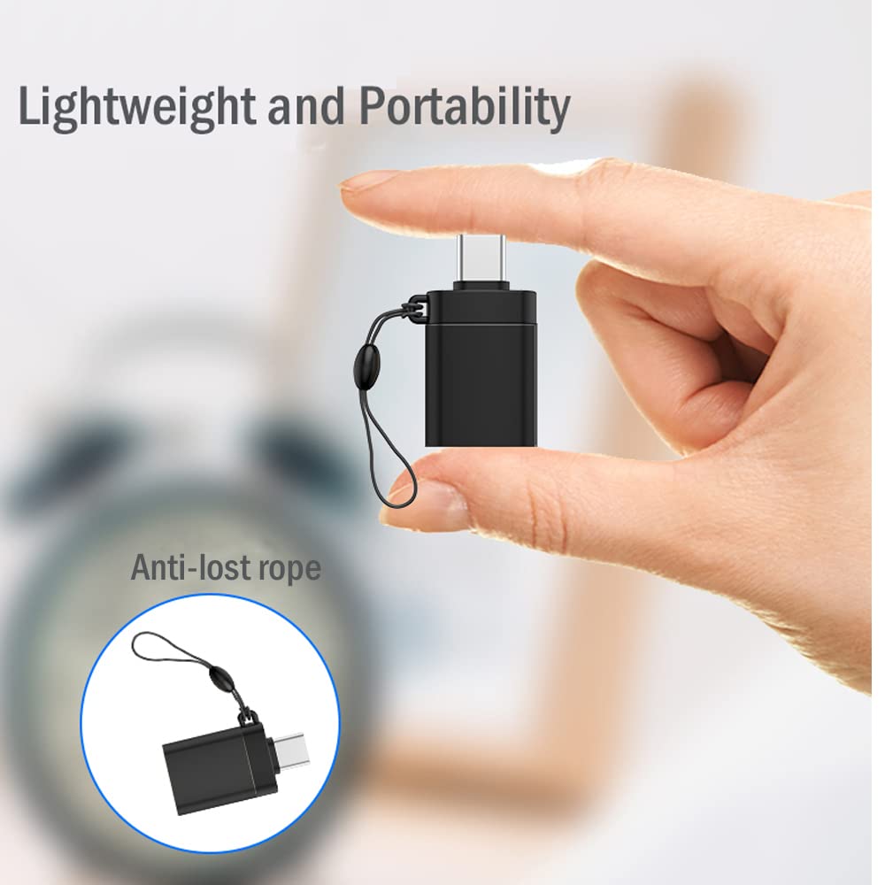 USB C to USB Adapter (2 Pack) - USB 3.0 Male to USB C Female & USB C Male to USB 3.0 Female Converter - Compatible with MacBook Pro/Air 2021, iMac, iPad & Type C Devices - Perfect for Data Transfer & Charging