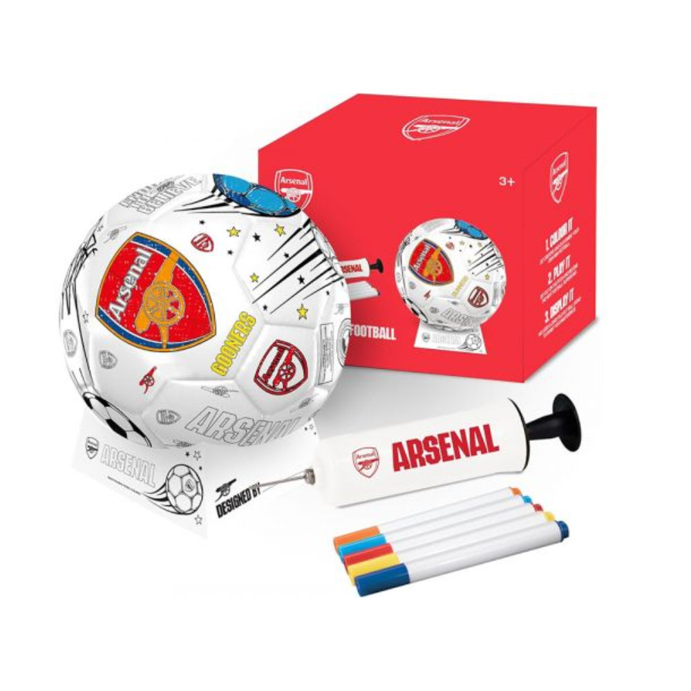 Official Arsenal Mini Football Set - Team Color Soccer Ball & Accessories for Kids - Perfect for Gifts, Playtime, and Fan Collections