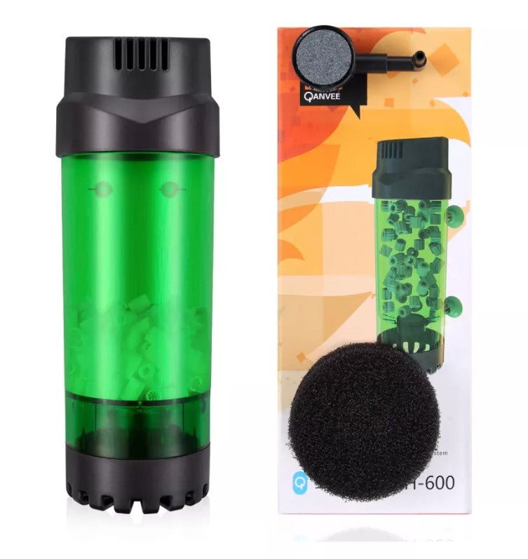 QANVEE K1 Fluidized Bio Filter Chamber for Aquariums - LH 300 & 600 Models - High Efficiency Biological Filtration for Freshwater & Saltwater Fish Tanks - Perfect for Home Aquariums, Fish Farms, and Aquatic Ecosystems