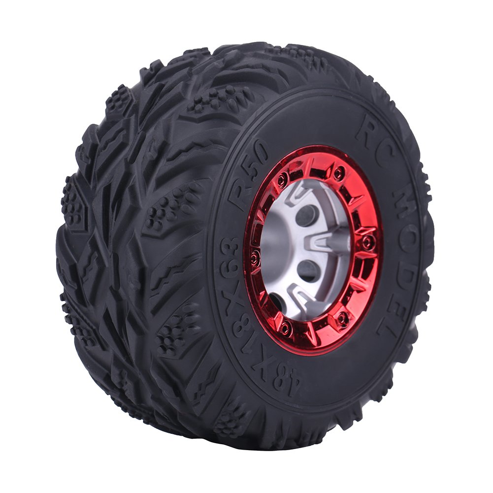 High-Performance RC Racing Car Tires - Anti-Skid Rubber Tires with Excellent Grip for FY-CL02 1:12 Scale RC Cars - Wide & Stable Driving with Wheel Hubs - Perfect for Off-Road Racing, Drifting & Competitive RC Car Events