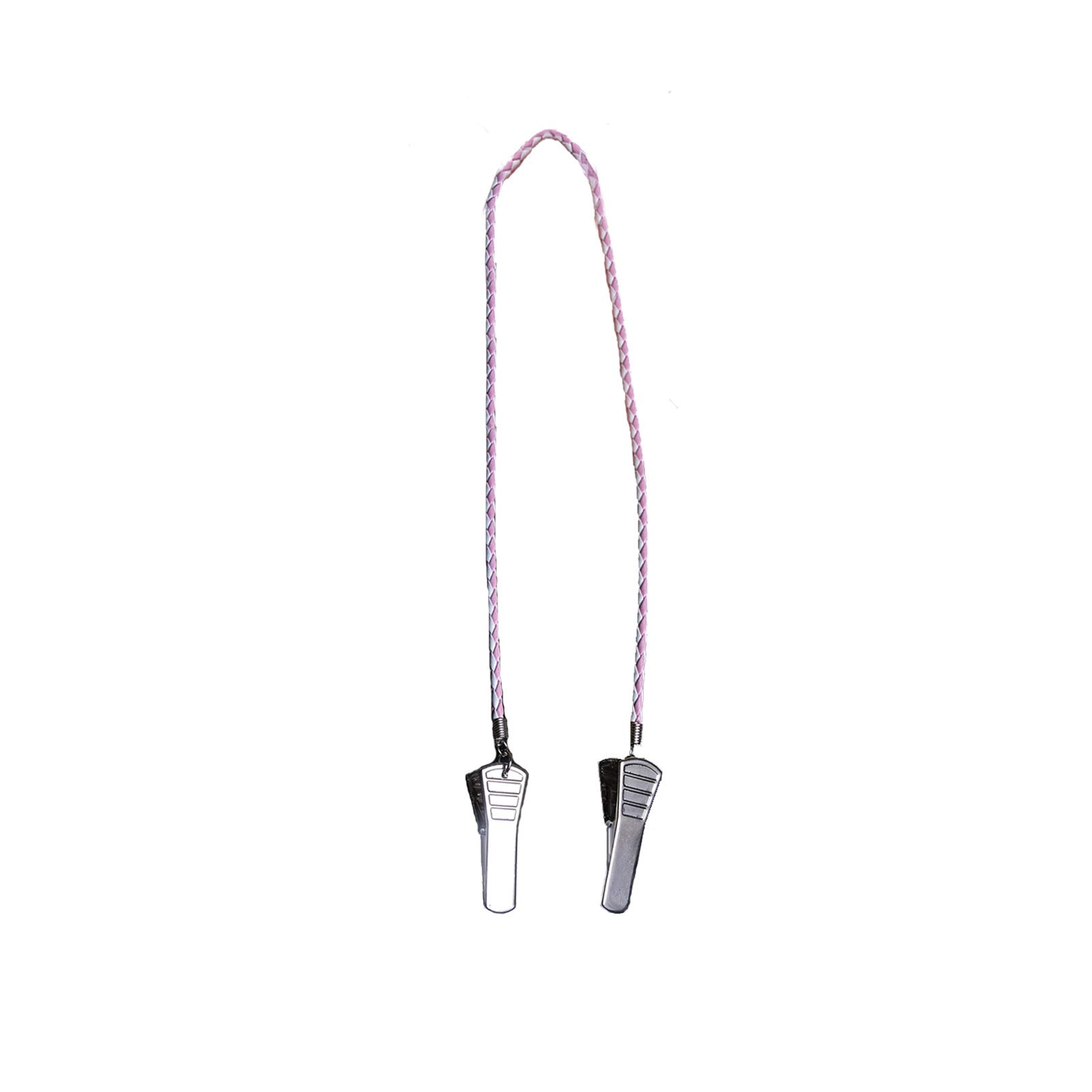 Granny Jo Braid Napkin Clip - Pink & White for Parties & Dining