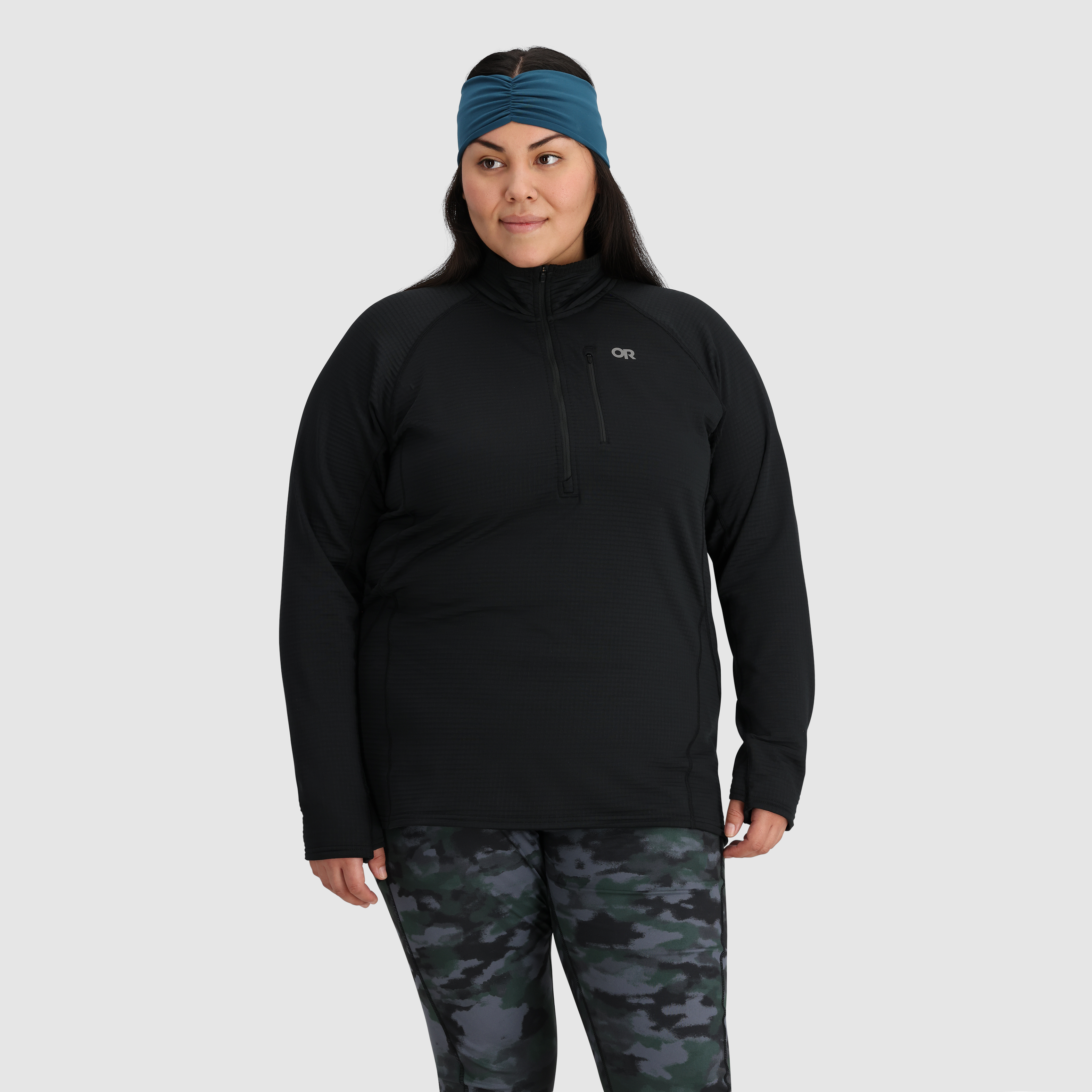 Women's Vigor Grid Fleece Half Zip Pullover - Soft & Warm Winter Layering for Outdoor Activities & Casual Wear