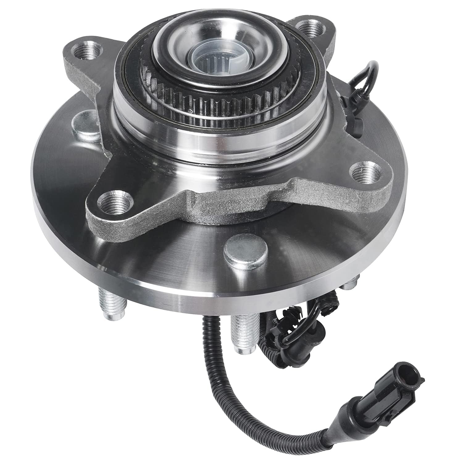 Detroit Axle 4WD Front Wheel Bearing Hub Assembly for 2009-2010 Ford F-150 (6-Lug) - Replacement for OEM Part - Perfect for Off-Roading, Towing & Daily Driving