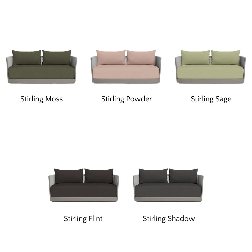 Antigua Outdoor 2-Seat Patio Sofa Set - Waterproof Wicker Furniture for Garden, Balcony, or Poolside Relaxation