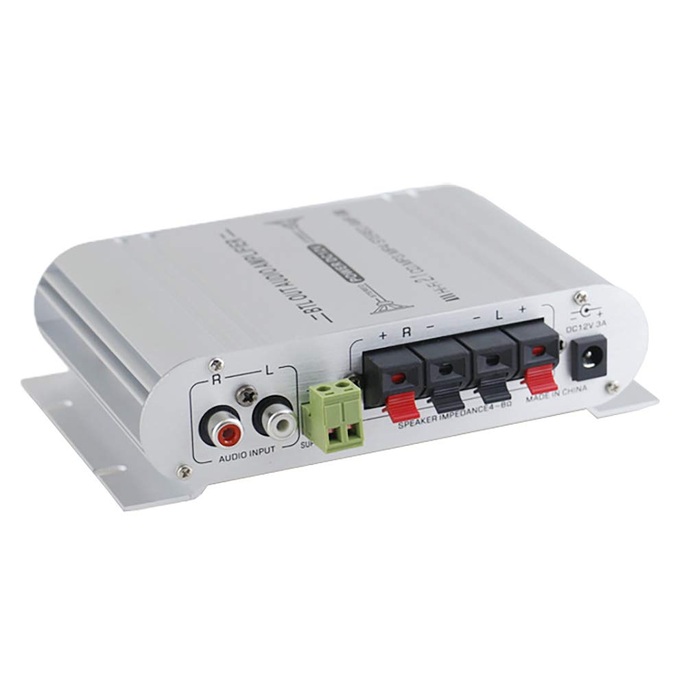 Knadgbft 12V 40 Watt 2.1 Channel Car Audio Stereo Amplifier - High Power Class A/B Speaker Amp for Enhanced Car Audio System | Perfect for Car, Truck & Vehicle Sound Upgrades
