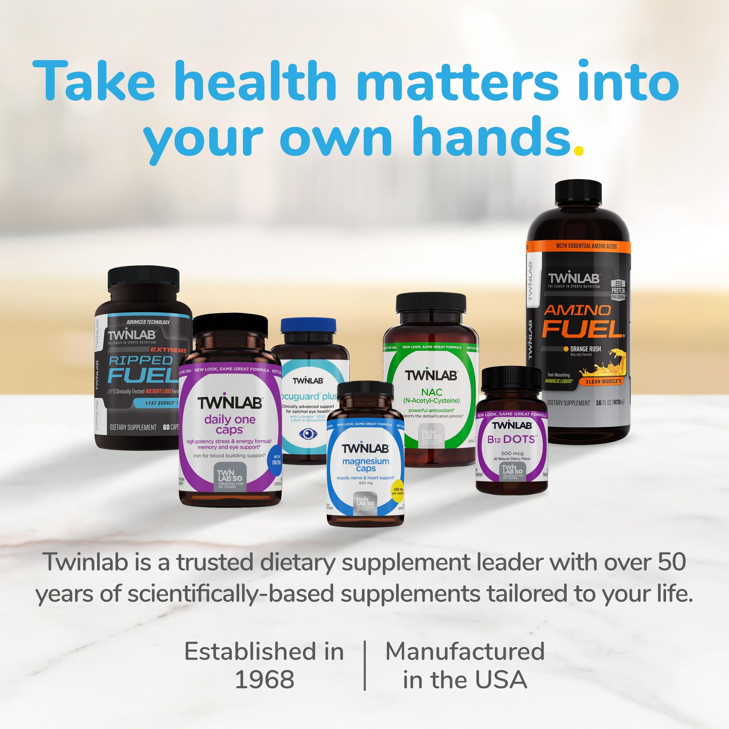 Twinlab Daily One Caps with Iron - Multivitamin Supplement with Iron, Zinc, B Vitamins for Energy & Immunity - 180 Capsules - Supports Daily Wellness for Active Adults & Seniors