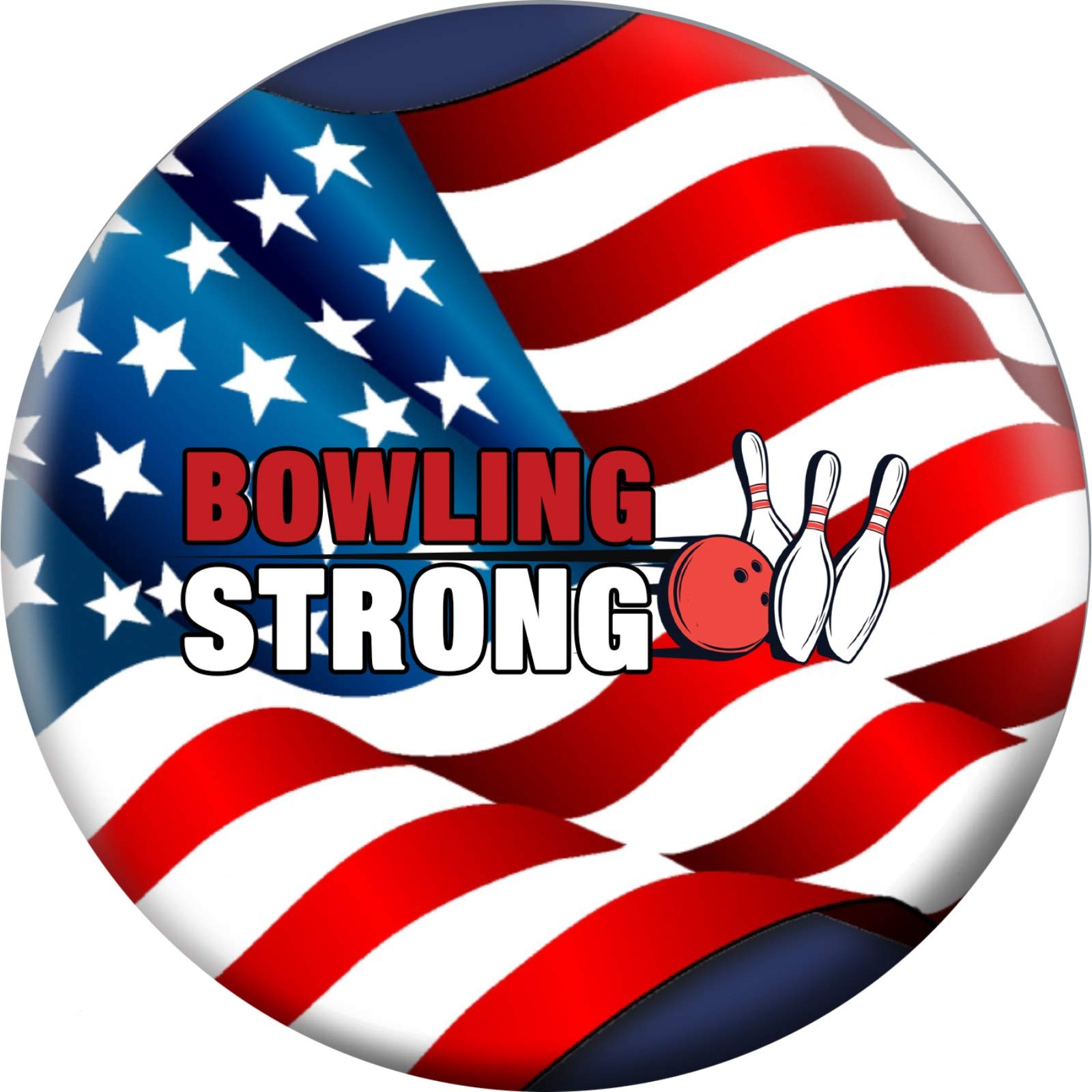 USA Flag Bowling Ball - Heavyweight Performance Bowling Ball for Pro & Casual Players - Perfect for League Games, Practice & Tournaments