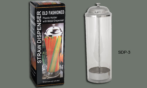 Straw Dispenser - Bulk Drinking Straw Holder for Restaurants, Cafes & Home Use - NRE #009230 - Perfect for Smoothie Shops, Bars & Parties