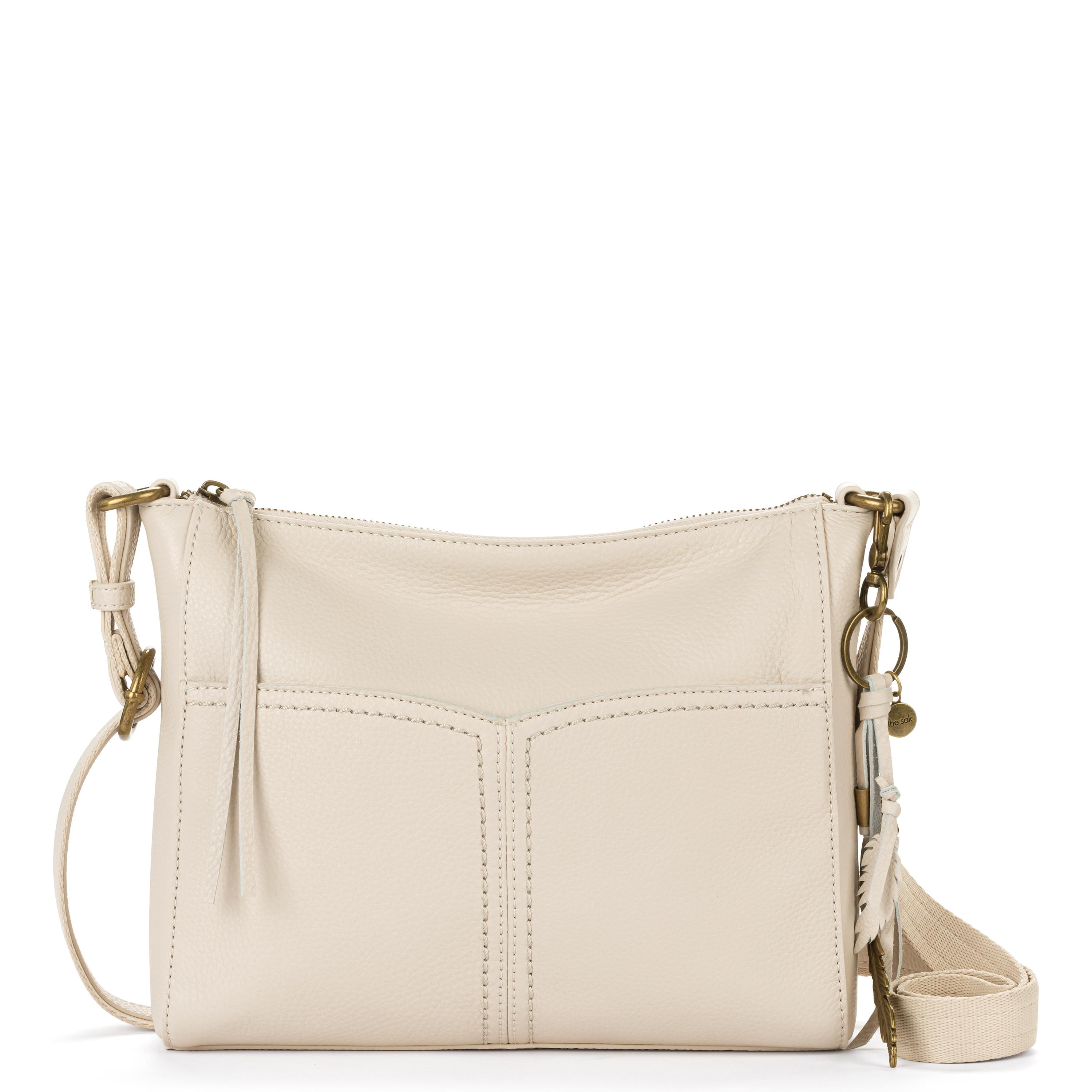 Alameda Genuine Leather Crossbody Bag - Stylish & Durable Stone Color Handbag for Women | Perfect for Work, Travel & Everyday Use