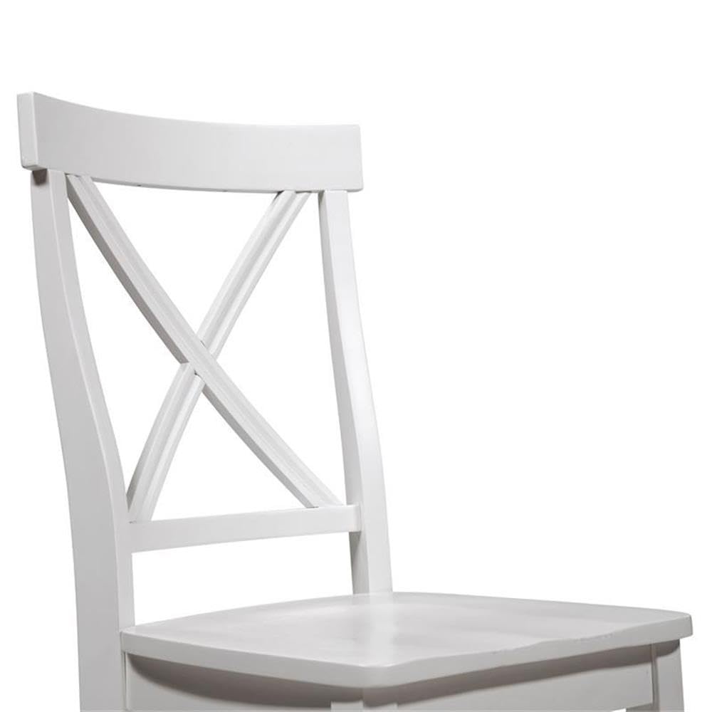 Furniture of America Tummel Transitional Wood Dining Chairs in White - Set of 2 | Modern Farmhouse Style for Dining Room, Kitchen, or Breakfast Nook