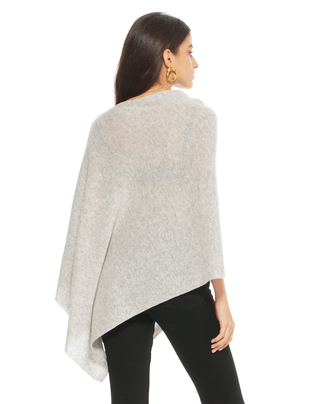 Luxury Women's Pure Cashmere Poncho - Soft & Warm Bordeaux Red Wrap Shawl for Fall & Winter Fashion, Travel & Outdoor Activities