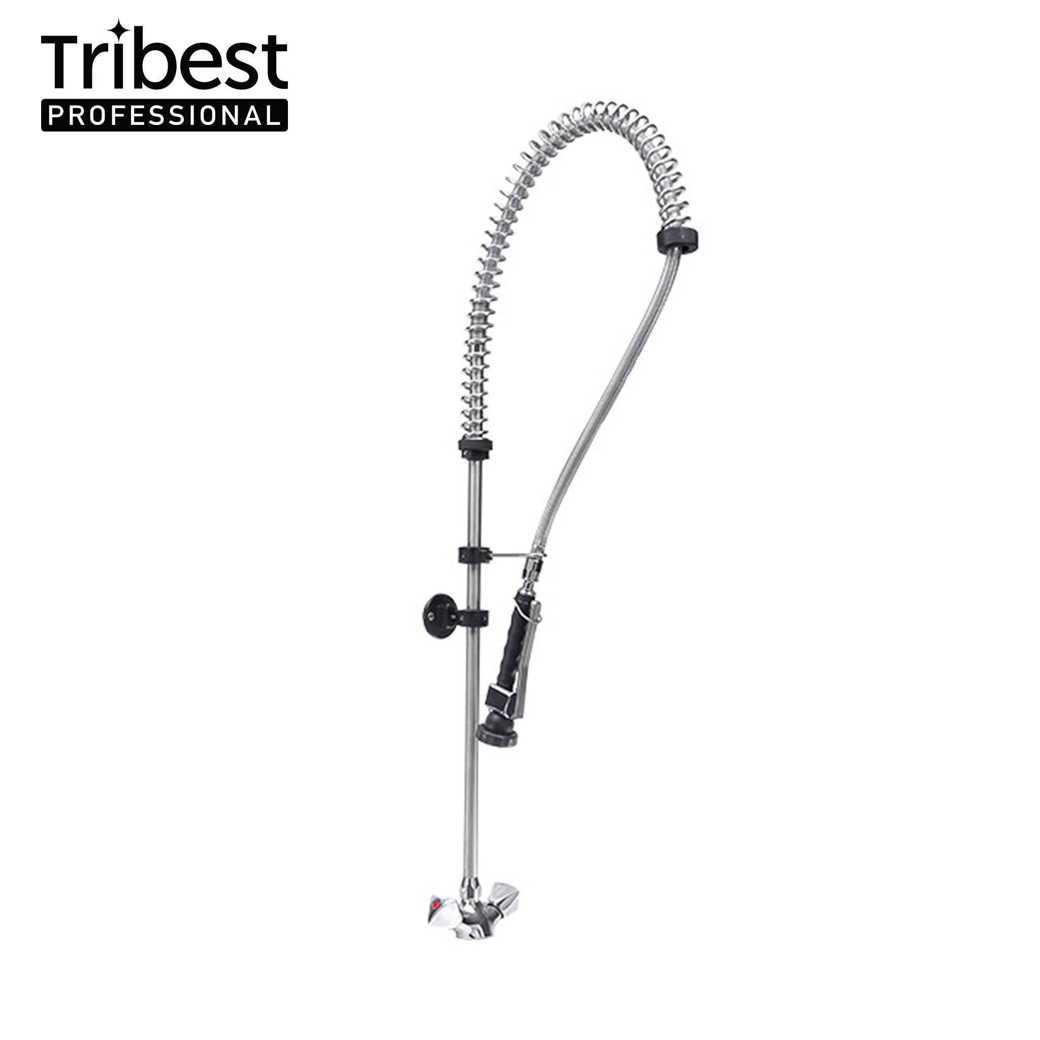 Cancan® MT01 Deluxe Pre Rinse Faucet - High Pressure Commercial Kitchen Sprayer for Restaurants, Food Trucks & Home Use